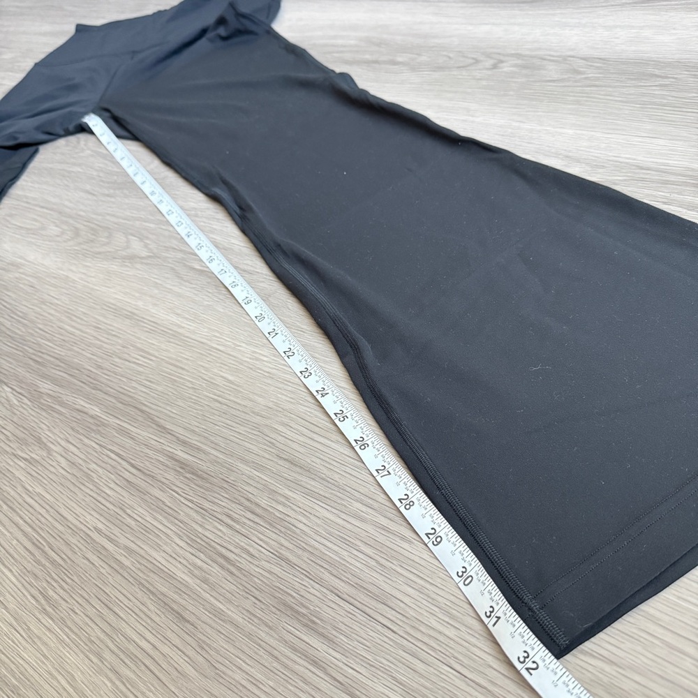Lululemon Groove Super High-Rise Flared Pant Nulu Black Size 12 - Picture 9 of 12